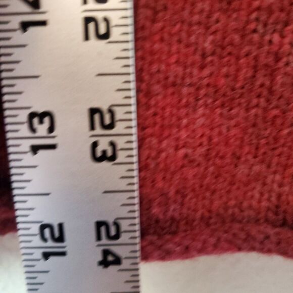 Converse One Star Sweater Womens Medium Cowl Neck Long Sleeve Maroon Red - Picture 12 of 15